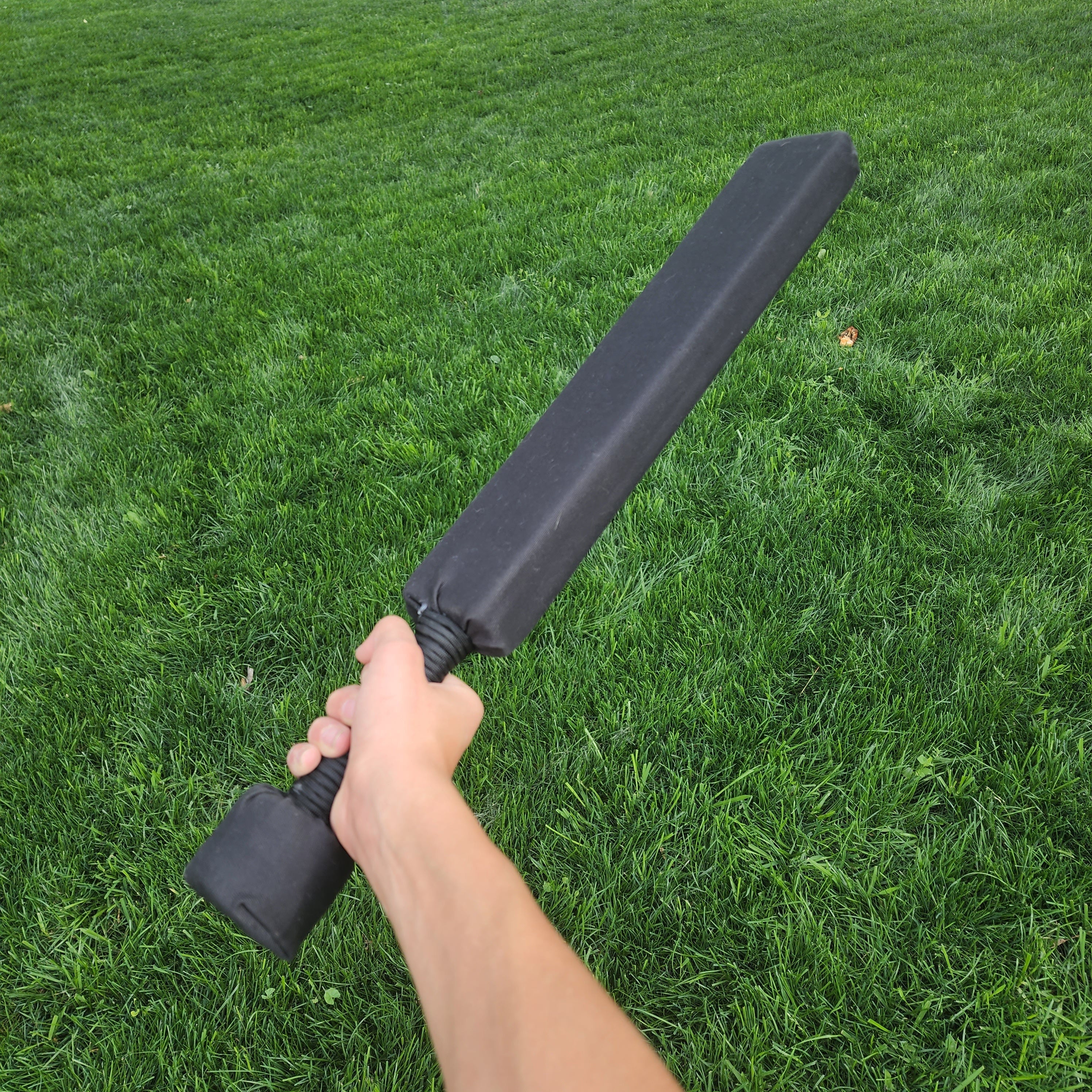 24 Inch Foam Sword - 30 Day Guarantee - PVC Core - Black